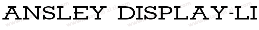 Ansley Display-Light字体转换